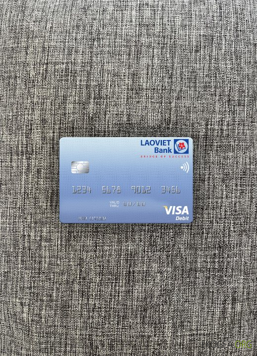 Laos Lao , Viet visa carte de débit photolook ,